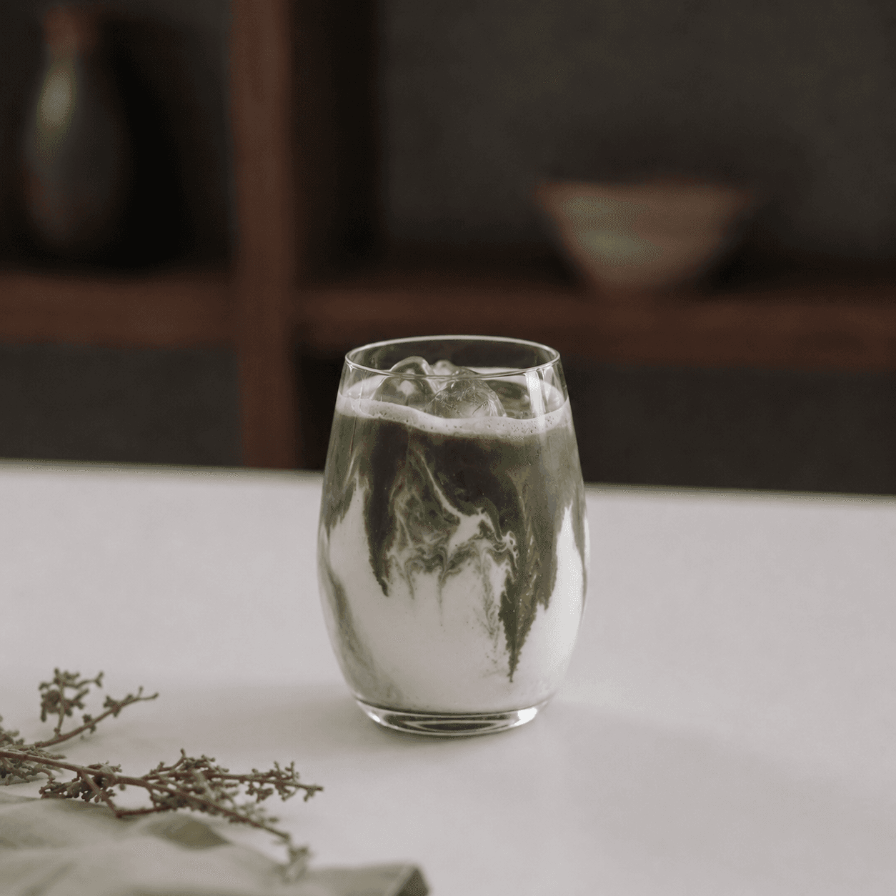 쑥 라떼 물결4